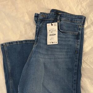 Zara Blue Flare & Wide Leg Jeans